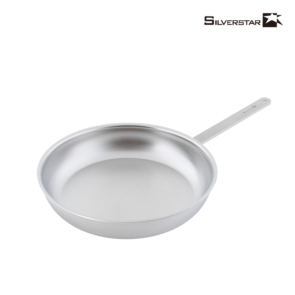 [실버스타] 316 통오중 인덕션 무연마제 스텐팬 후라이팬 28cm