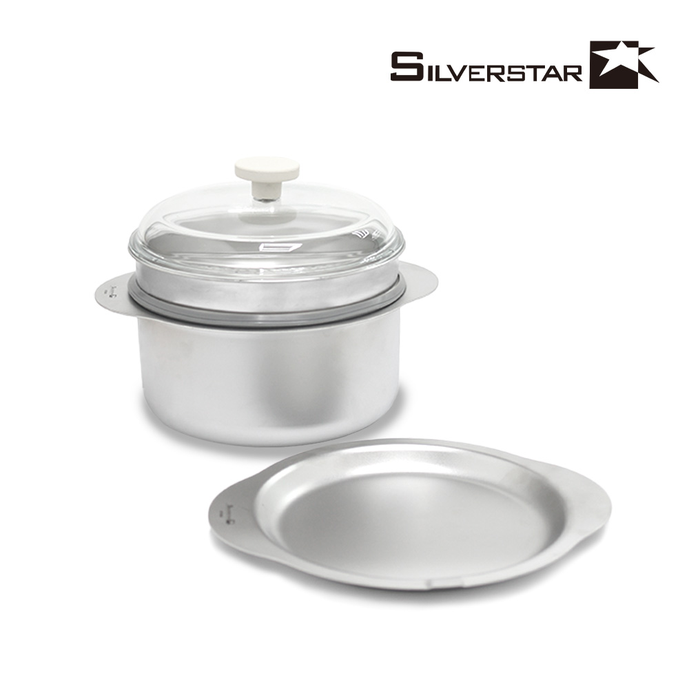 [실버스타] OOH 316 통 통3중 무연마제  IH 디버스 팟 24cm 스티머 셋트